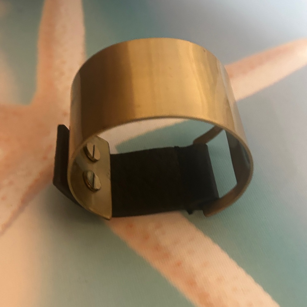 JENNY BIRD JANE CUFF IN HIGH POLISH GOLD - Picture 15 of 16